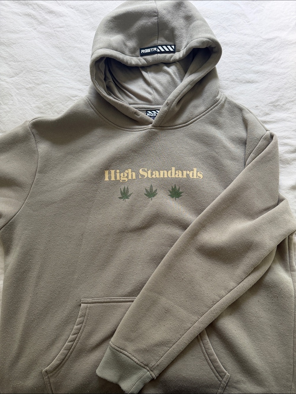 High Standards Olive Green Hoodie - Men's Pullover